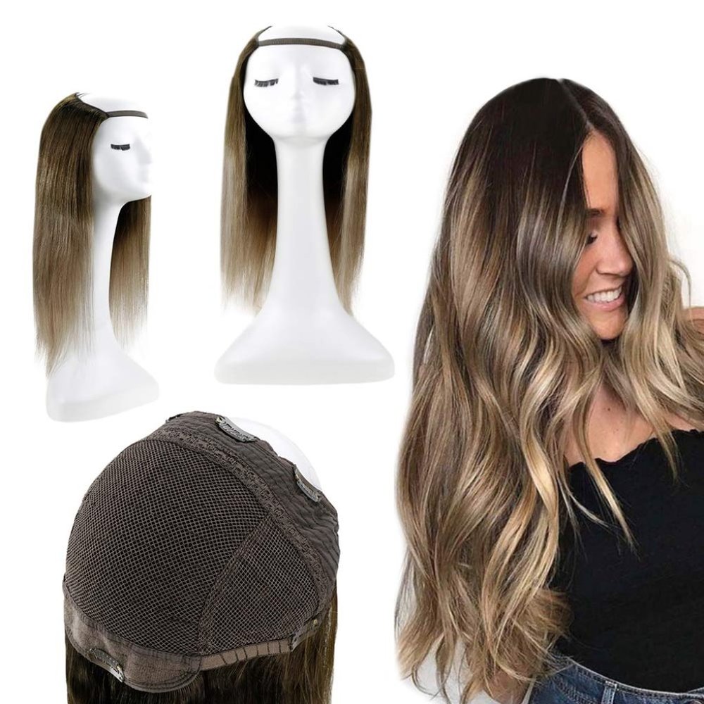 20" U-Part Wig - 100% Human Hair #2/6/18 Ombre